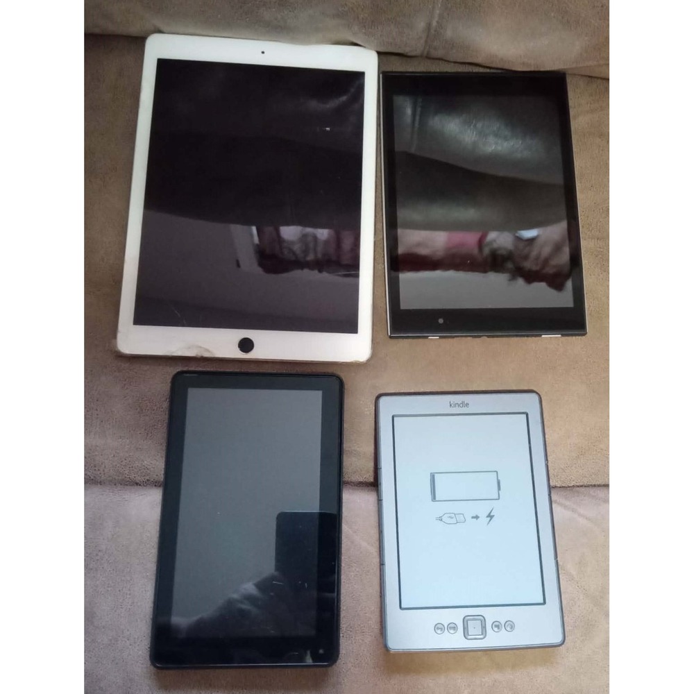 4 Mixed lot of Tablets, kindle, e reader PARTS ONLY